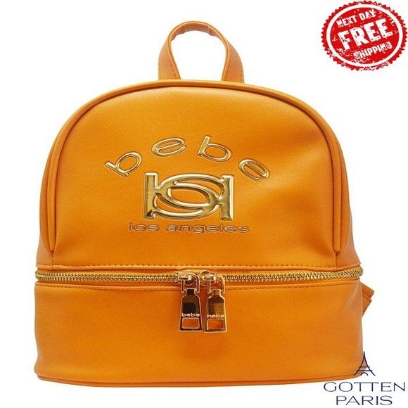 bebe Handbags - Bebe Kayla Backpack Bag Apricot Women's Bag
